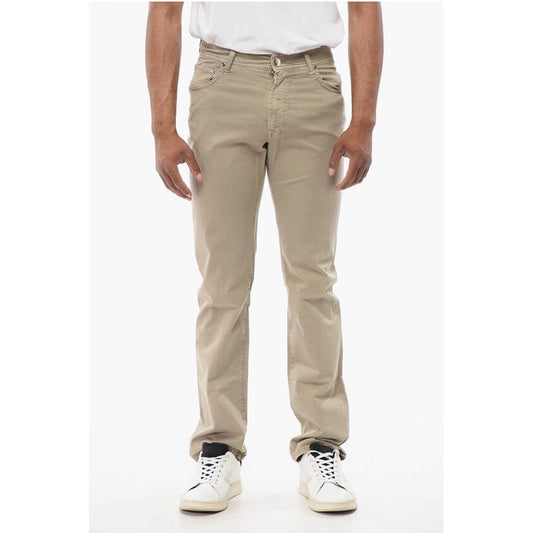 Corneliani ID LUXURY Straight Fit Denims with Embroidered Logo