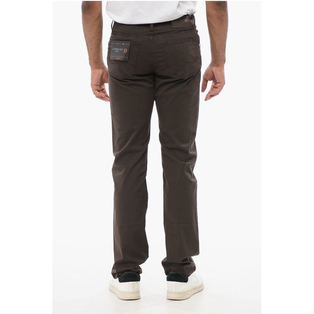 Corneliani ID LUXURY Straight Fit Denims with Embroidered Logo