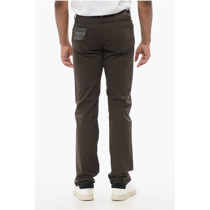 Corneliani ID LUXURY Straight Fit Denims with Embroidered Logo