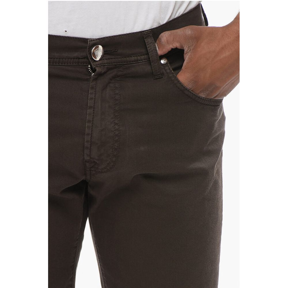 Corneliani ID LUXURY Straight Fit Denims with Embroidered Logo