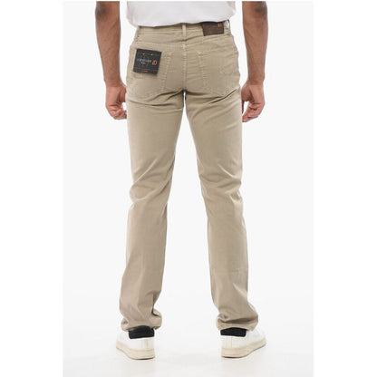Corneliani ID LUXURY Straight Fit Denims with Embroidered Logo