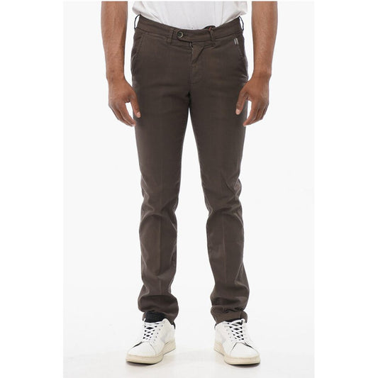 Corneliani Linen Blended Chinos Pants