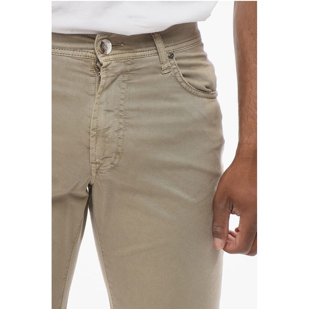 Corneliani ID LUXURY Straight Fit Denims with Embroidered Logo