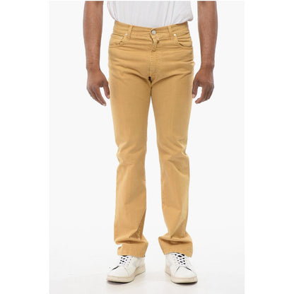 Corneliani ID LUXURY Straight Fit Denims with Embroidered Logo