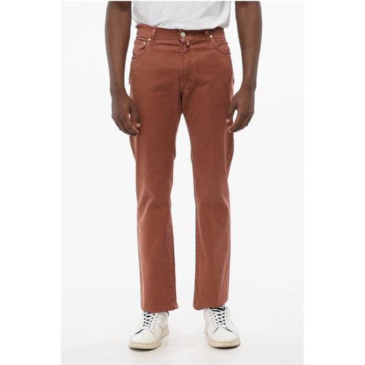 Corneliani ID LUXURY Straight Fit Denims with Embroidered Logo