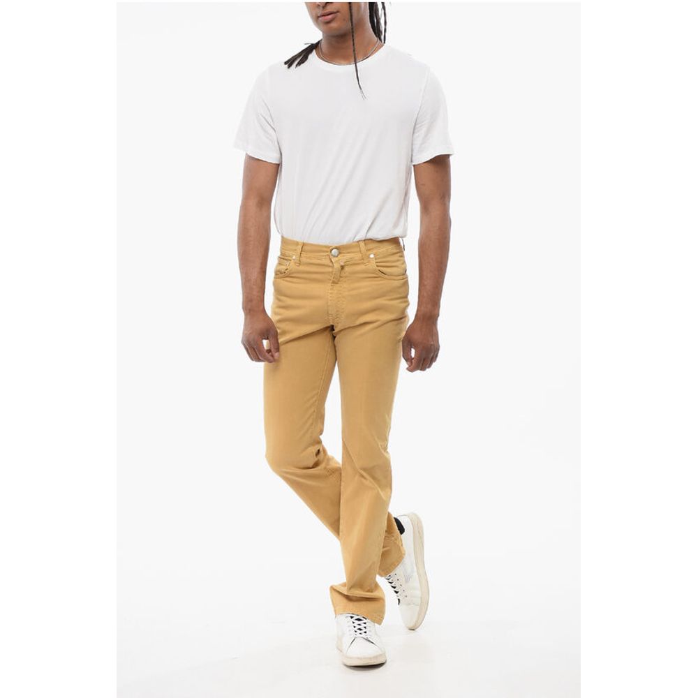 Corneliani ID LUXURY Straight Fit Denims with Embroidered Logo