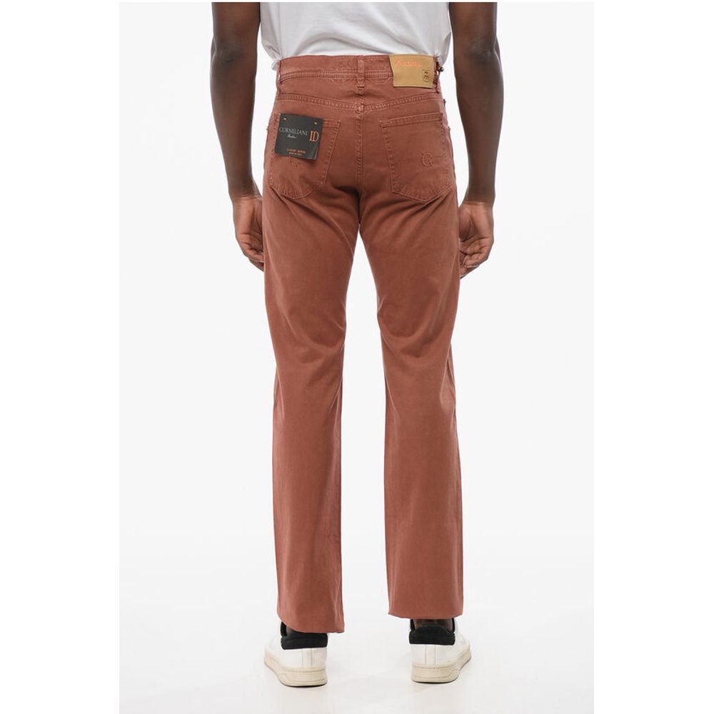 Corneliani ID LUXURY Straight Fit Denims with Embroidered Logo