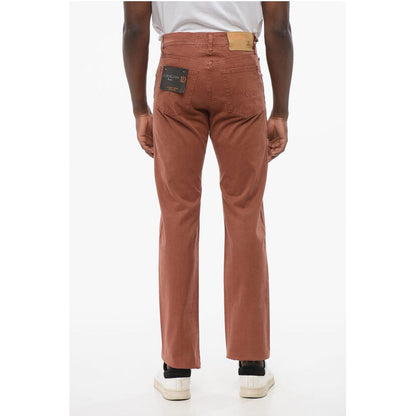 Corneliani ID LUXURY Straight Fit Denims with Embroidered Logo