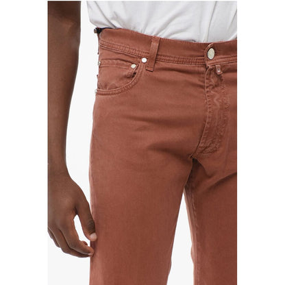 Corneliani ID LUXURY Straight Fit Denims with Embroidered Logo