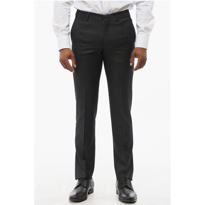 Corneliani CC COLLECTION Wool and Silk Blend Pants