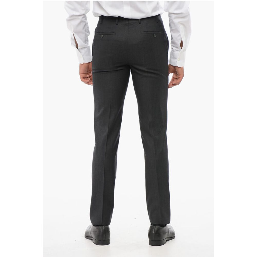 Corneliani CC COLLECTION Wool and Silk Blend Pants
