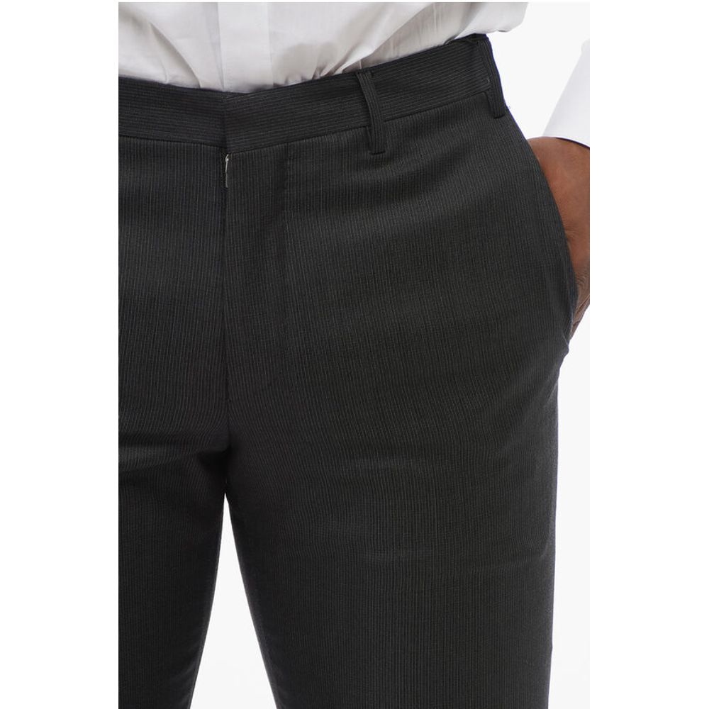 Corneliani CC COLLECTION Wool and Silk Blend Pants