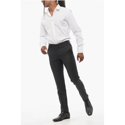 Corneliani CC COLLECTION Wool and Silk Blend Pants