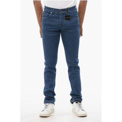 Corneliani ID Dark Washed Denims with Belt Loops 16cm