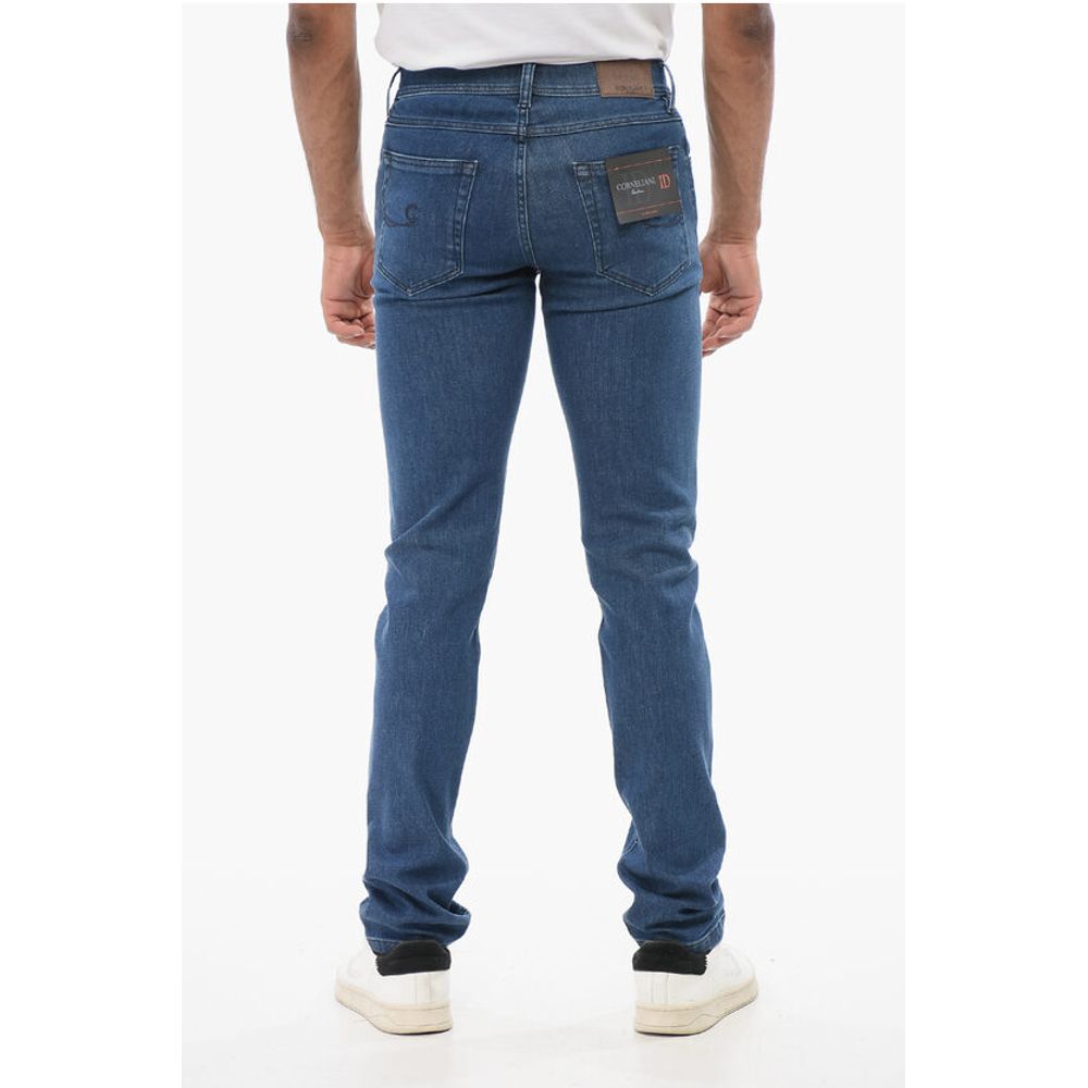 Corneliani ID Dark Washed Denims with Belt Loops 16cm