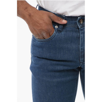 Corneliani ID Dark Washed Denims with Belt Loops 16cm