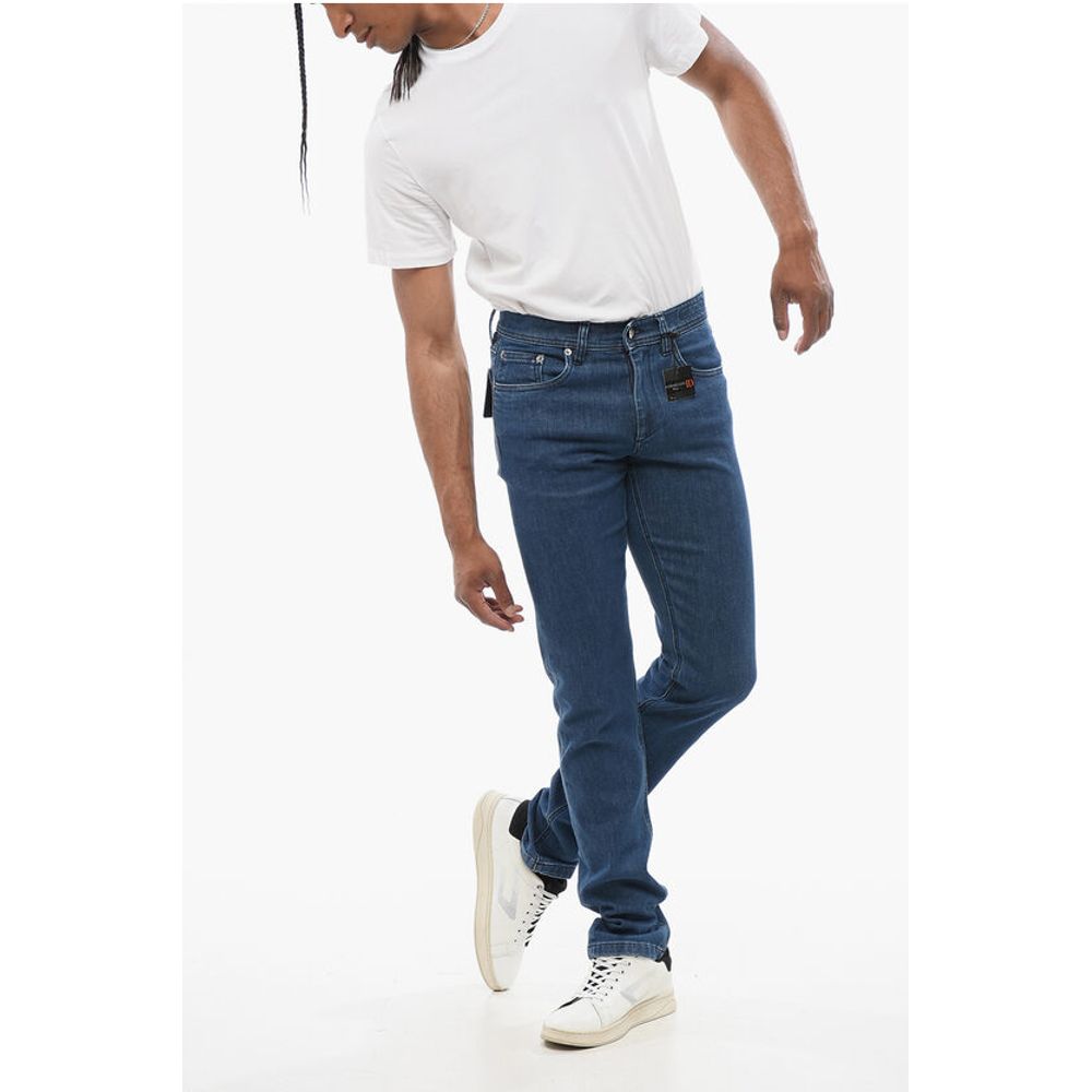 Corneliani ID Dark Washed Denims with Belt Loops 16cm