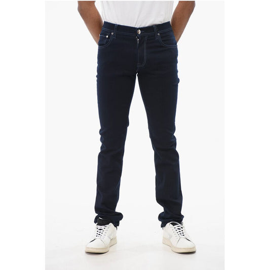 Corneliani ID Dark Washed Slim Fit Denims 14cm