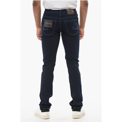 Corneliani ID Dark Washed Slim Fit Denims 14cm