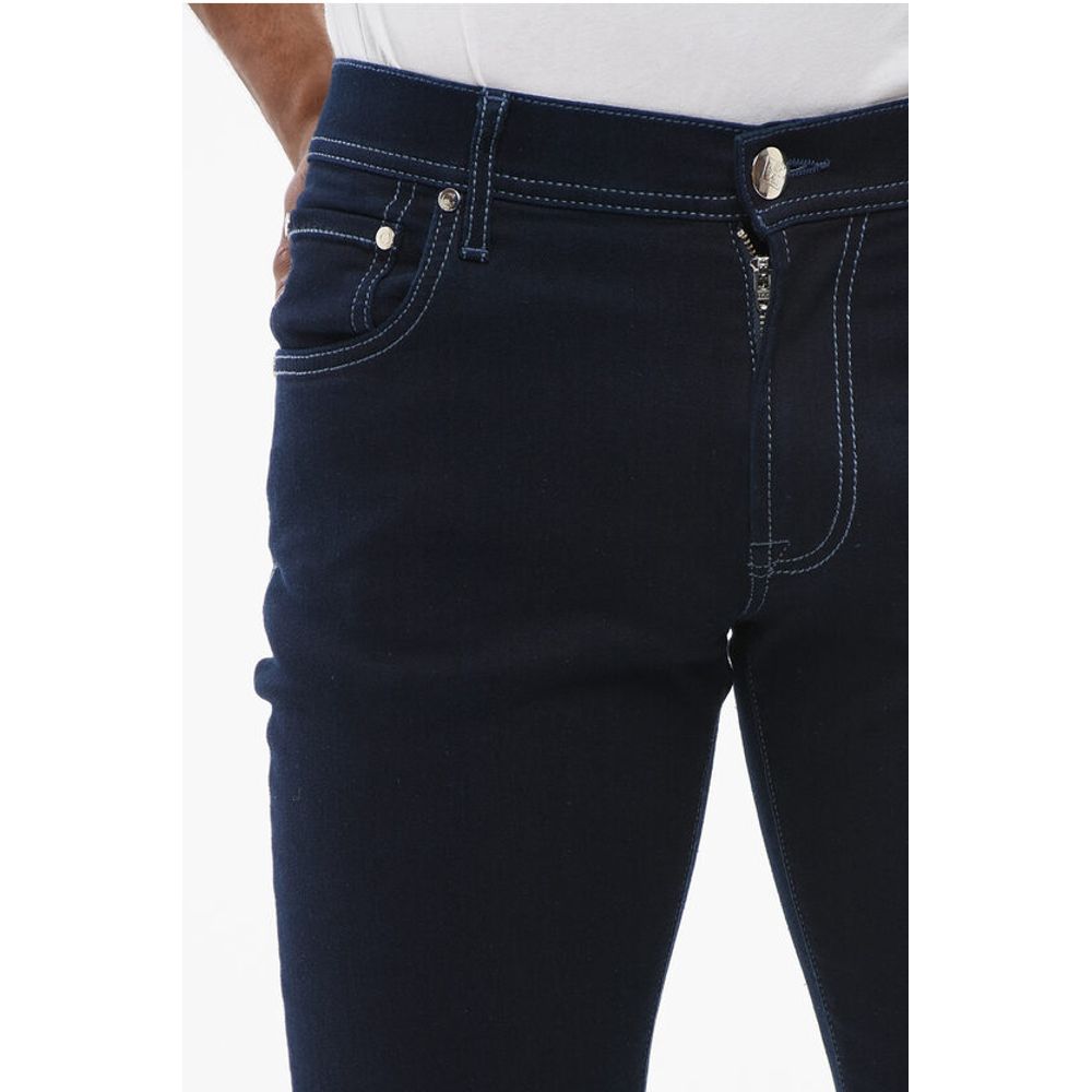 Corneliani ID Dark Washed Slim Fit Denims 14cm