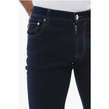 Corneliani ID Dark Washed Slim Fit Denims 14cm