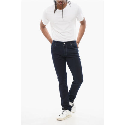 Corneliani ID Dark Washed Slim Fit Denims 14cm