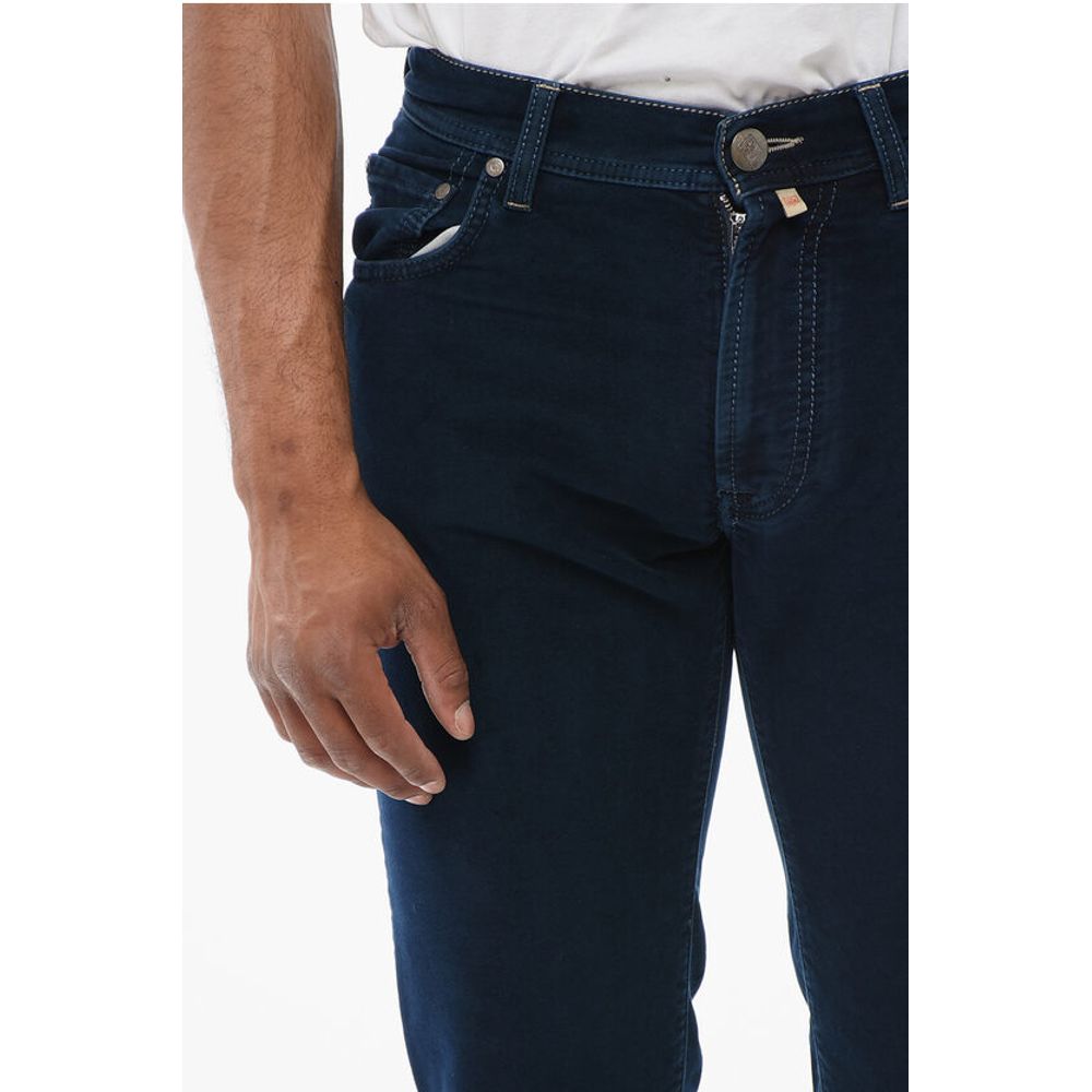 Corneliani ID Velour 5-Pocketed Pants
