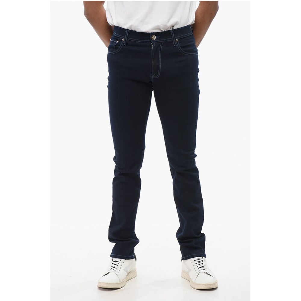 Corneliani ID Dark Washed Slim Fit Denims 14cm