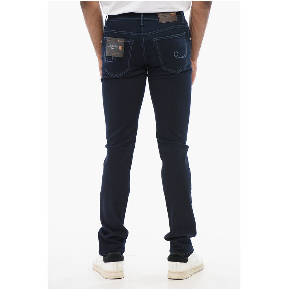 Corneliani ID Dark Washed Slim Fit Denims 14cm