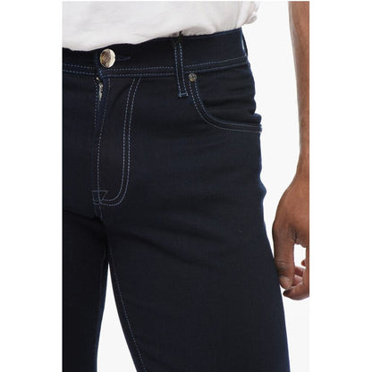 Corneliani ID Dark Washed Slim Fit Denims 14cm