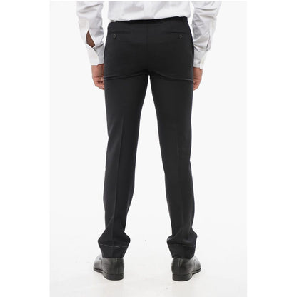 Corneliani Virgin Wool LEADER Pants with Flush Pockets