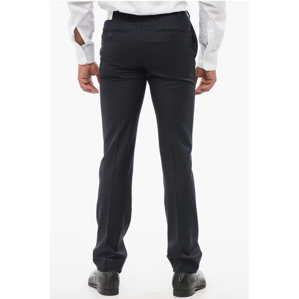 Corneliani Virgin Wool Pants with Belt Loops