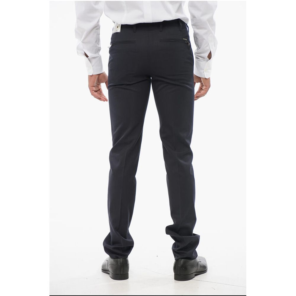 Corneliani Pure Cotton LEADER Pants with Zipped Pockets