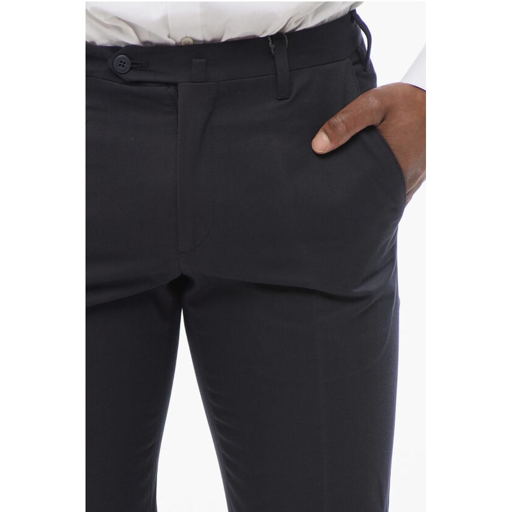 Corneliani Pure Cotton LEADER Pants with Zipped Pockets