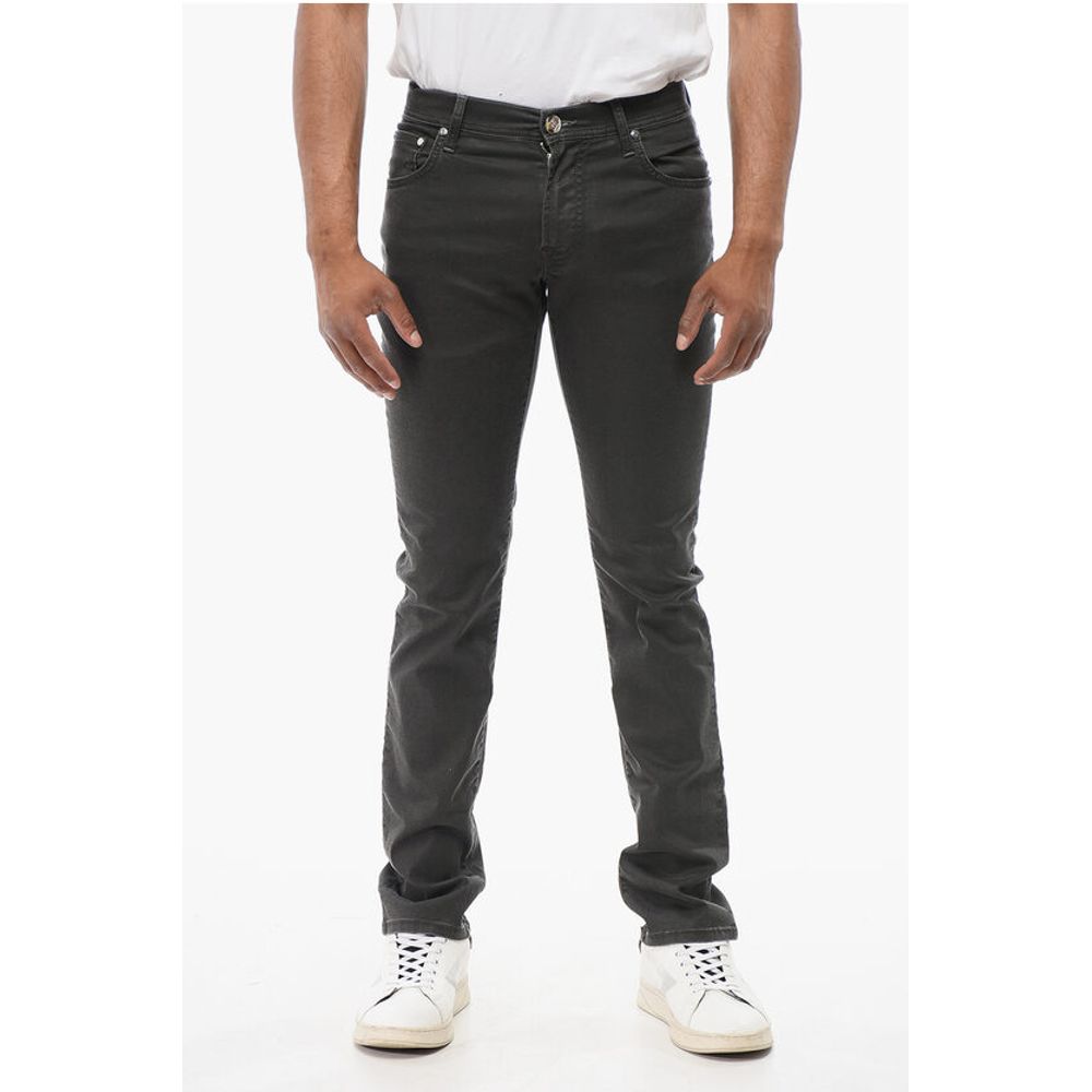 Corneliani ID Stretch Cotton Slim Fit Denims 16cm