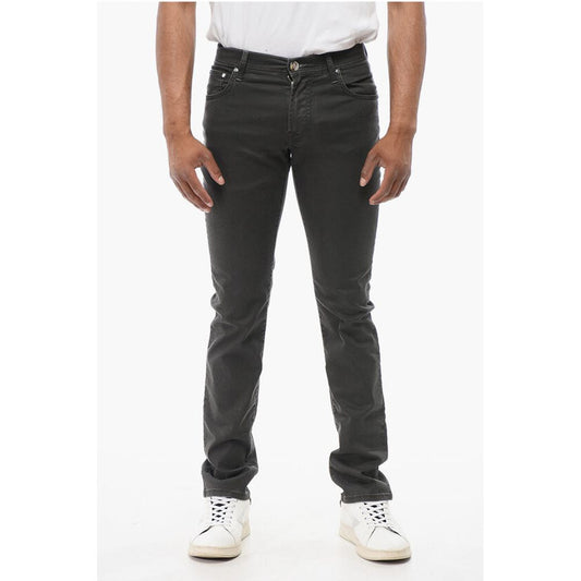 Corneliani ID Stretch Cotton Slim Fit Denims 16cm