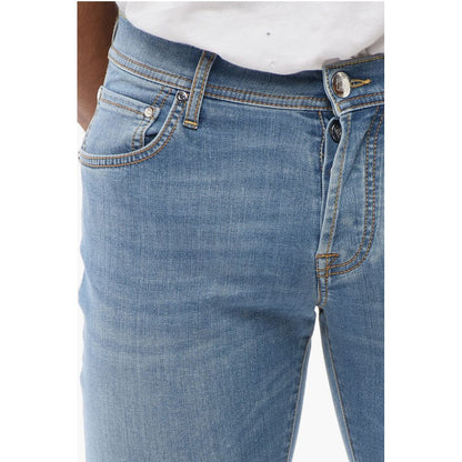 Corneliani ID Stretch Cotton Slim Fit Denims 16cm