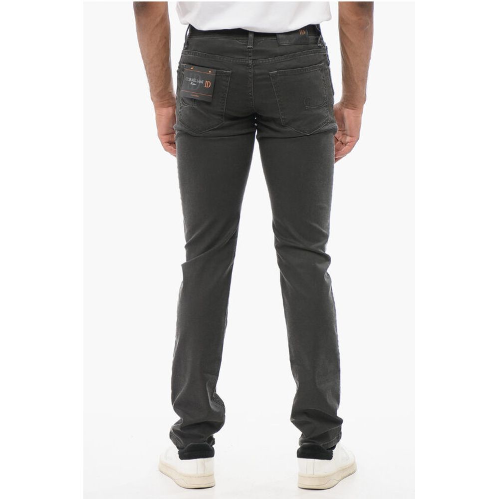 Corneliani ID Stretch Cotton Slim Fit Denims 16cm