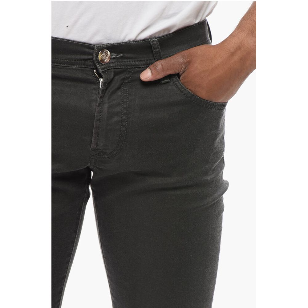 Corneliani ID Stretch Cotton Slim Fit Denims 16cm
