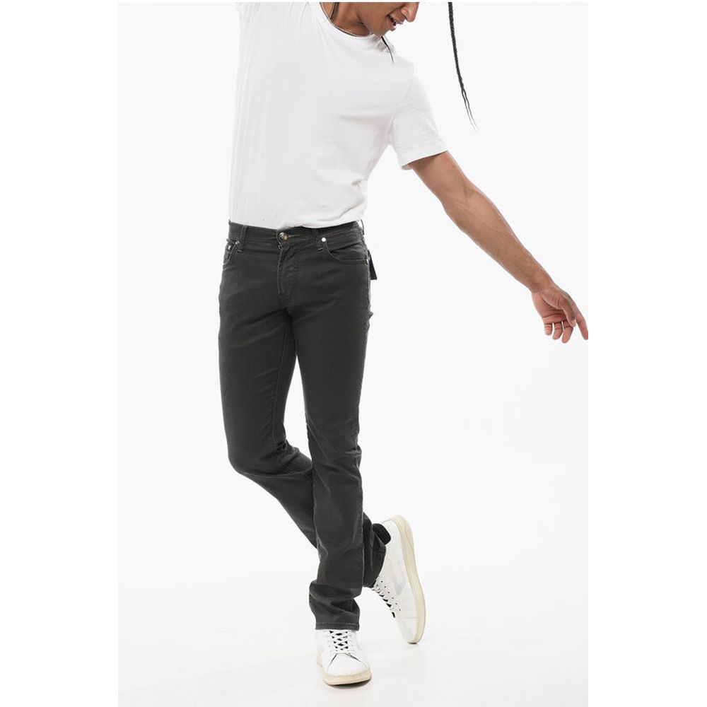 Corneliani ID Stretch Cotton Slim Fit Denims 16cm