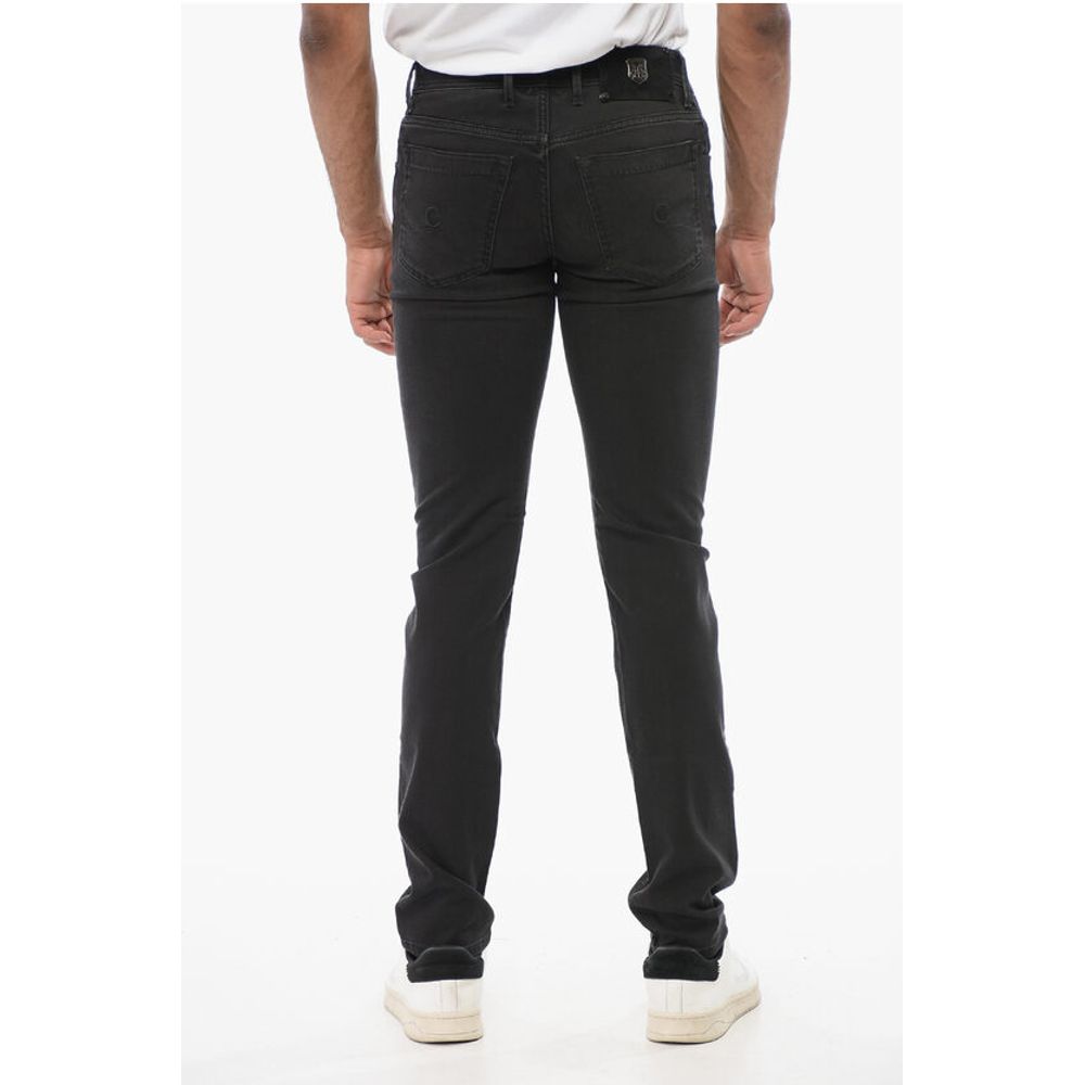Corneliani ID Stretch Cotton Slim Fit Denims 16cm