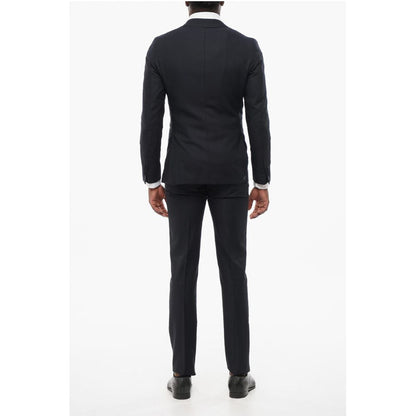 Corneliani Wool Single Breasted Blazer With Satin Lapel