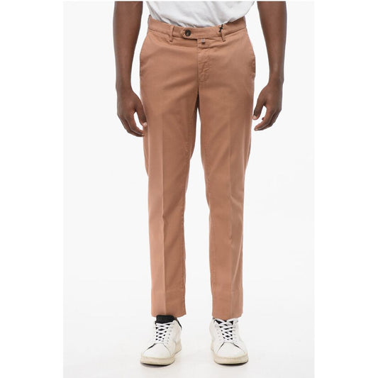 Corneliani CIRCLE Textured Cotton Chinos Pants