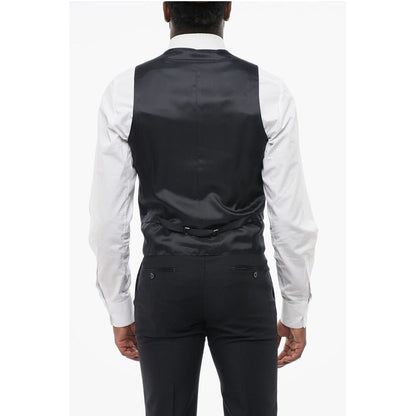 Corneliani Wool Single Breasted Blazer With Satin Lapel