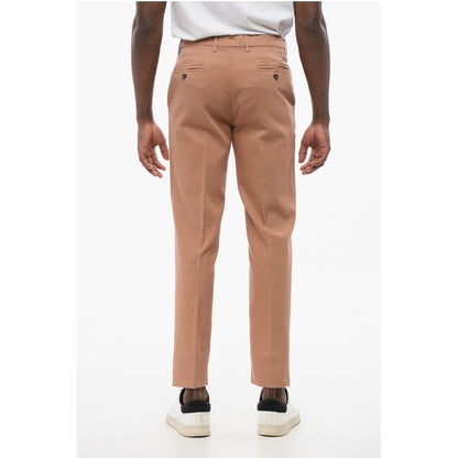 Corneliani CIRCLE Textured Cotton Chinos Pants