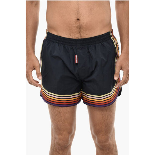 Dsquared² Striped Print Swim Shorts
