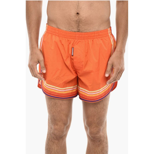 Dsquared² Striped Print Swim Shorts