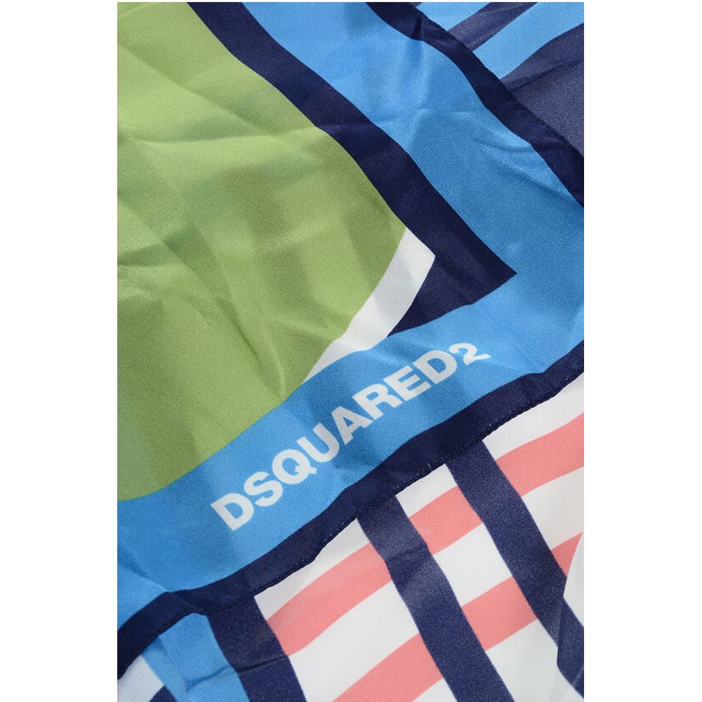 Dsquared² Geometrical Patterned Silk Foulard