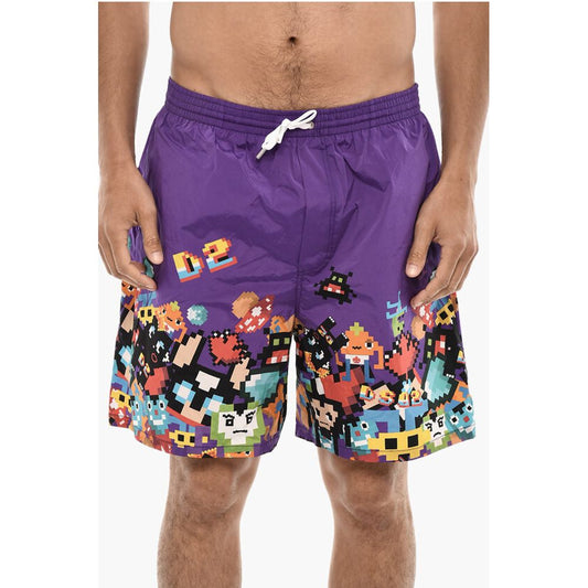 Dsquared² Printed PIXEL Swim Shorts
