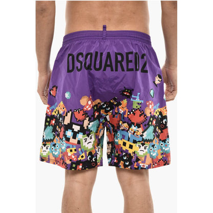 Dsquared² Printed PIXEL Swim Shorts